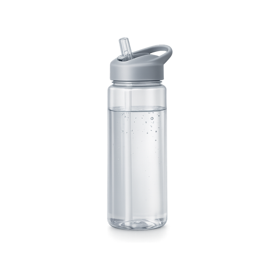 Gourde plastique à paille — sans nettoyage
